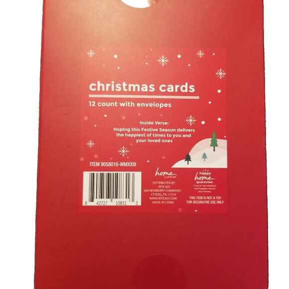 Holiday Greeting Cards Box of 12 + Envelopes Letters From Santa Claus General - Picture 3 of 3